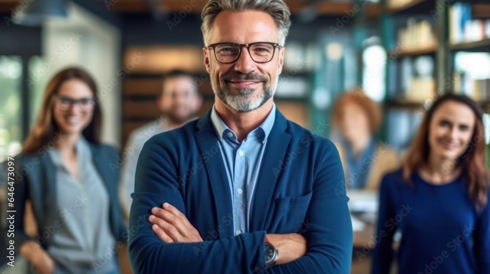 Fototapeta premium Professional Businessman in Linked in profile concept
