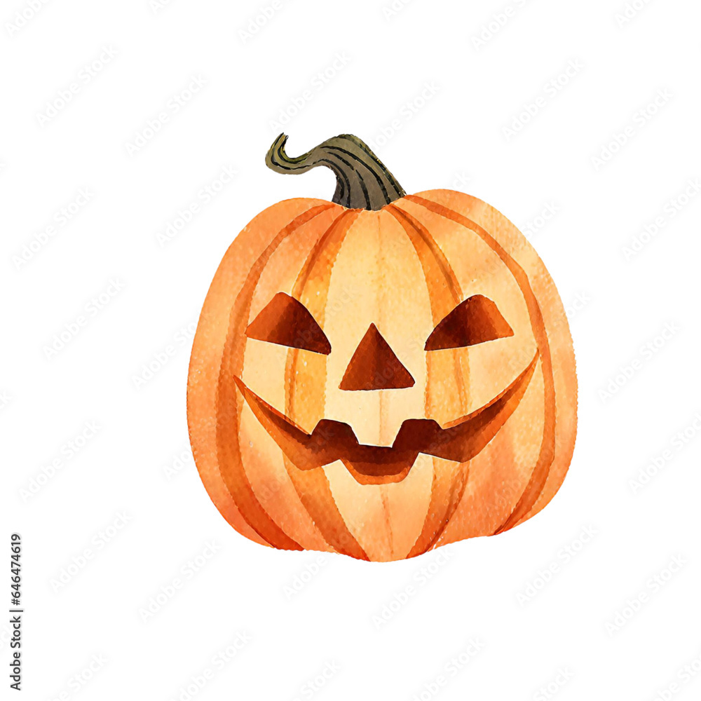 Halloween Pumpkin Watercolor Halloween Pumpkin Watercolor