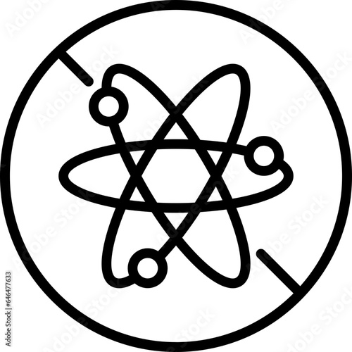 atom icon isolated on white, 
hybridization