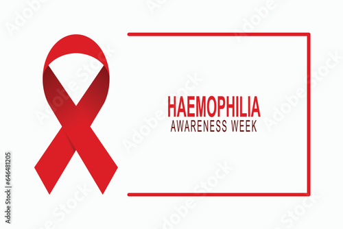 Haemophilia Awareness Week background.