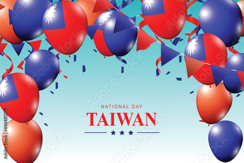 Taiwan National Day background. photo