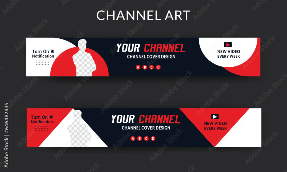 Youtube Channel Banner Template,  Youtube Channel Cover  Photo, Channel Art