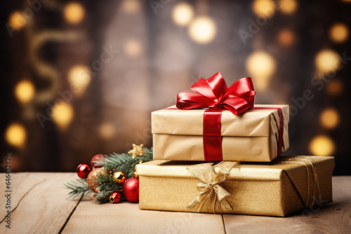 Wallpaper Mural Wrapped Christmas gift boxes Torontodigital.ca