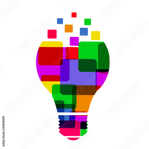 Idea concept, creative bulb sign, innovations. Keep it simple business concept for project management, marketing, creativity – for stock