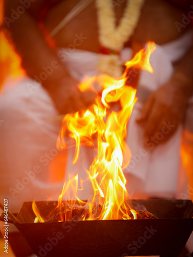 Havan Kund, a ritual of sacrifice made to the fire god Agni in Hinduism