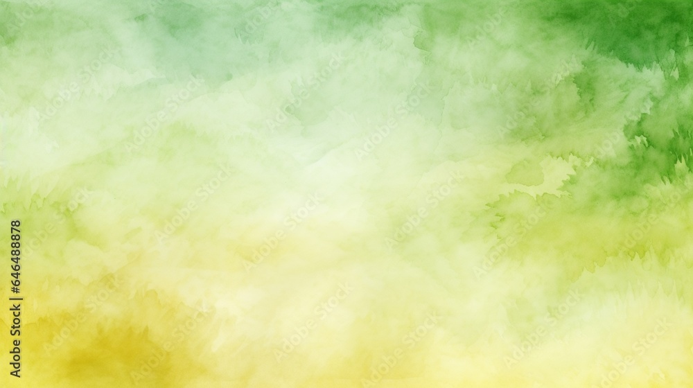 Obraz premium Abstract watercolor background with a light tone. Yellow, green, and white gradient drawing done by hand