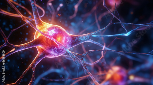 neurons and nerve synapses in the body  generative ai