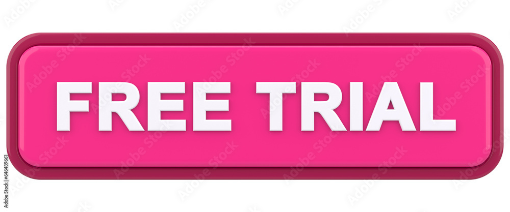 Free trial button. 3D illustration. Free trial button. 3D illustration.