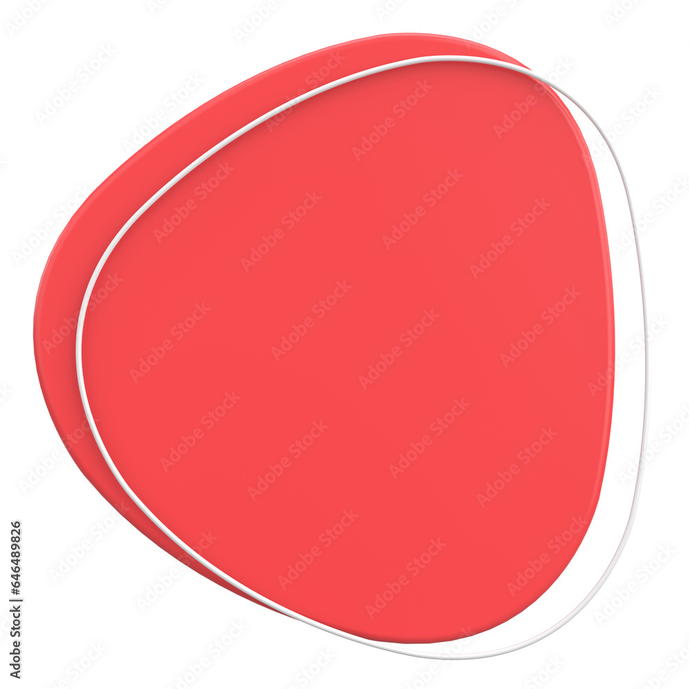 3D Blob. Abstract Text Box. 3D illustration. 3D Blob. Abstract Text Box. 3D illustration.