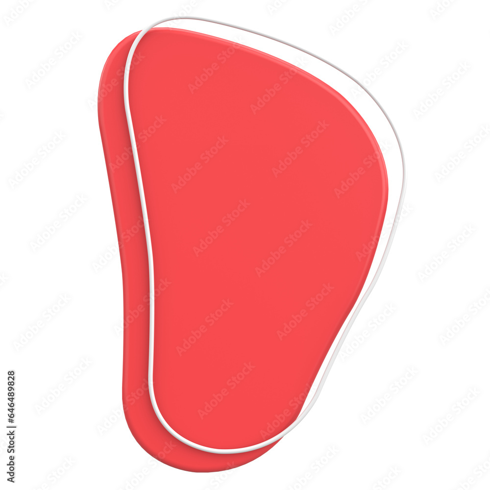 3D Blob. Abstract Text Box. 3D illustration. 3D Blob. Abstract Text Box. 3D illustration.