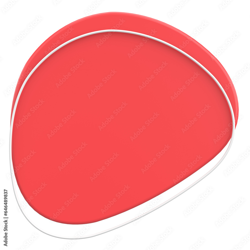 3D Blob. Abstract Text Box. 3D illustration. 3D Blob. Abstract Text Box. 3D illustration.