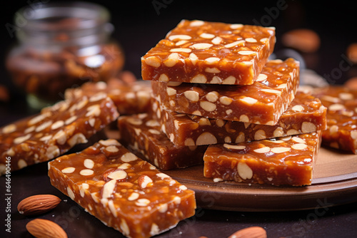 Jaggery Peanut chikki is a popular Indian healthy snack