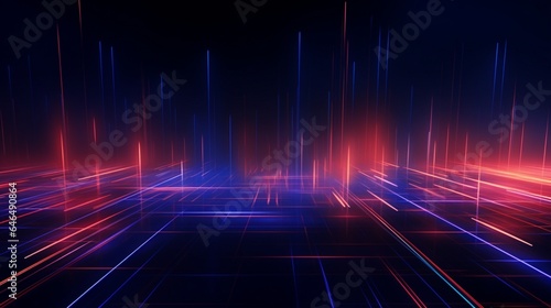 Background design with abstract lines showing the movement of financial assets and room for your writing