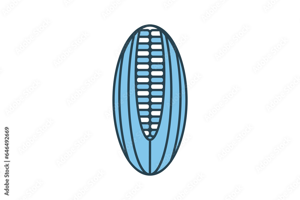 Corn Icon. Icon related to Farming And Farm. Suitable for web site design, app, user interfaces. Flat line icon style. Simple vector design editable Corn Icon. Icon related to Farming And Farm. Suitable for web site design, app, user interfaces. Flat line icon style. Simple vector design editable