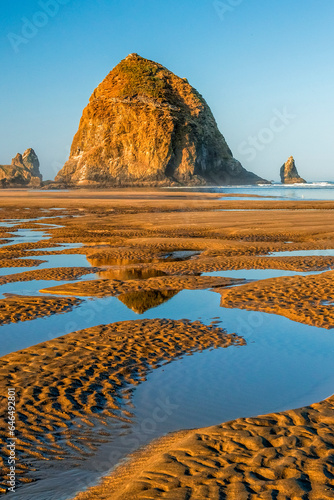 Cannon Beach reflections at low tide