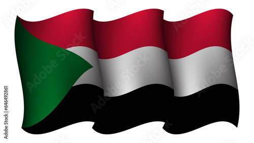 Free Download sudan waving flag design vector illustration - GFXLoad