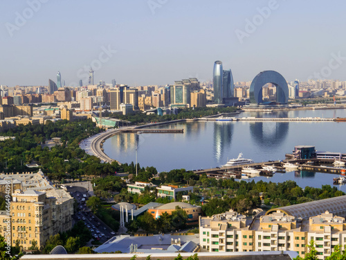 Aerial view of Baku