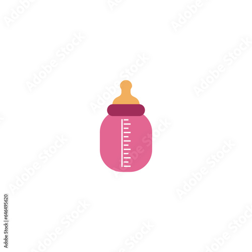 Baby milk bottle icon isolated on white background
