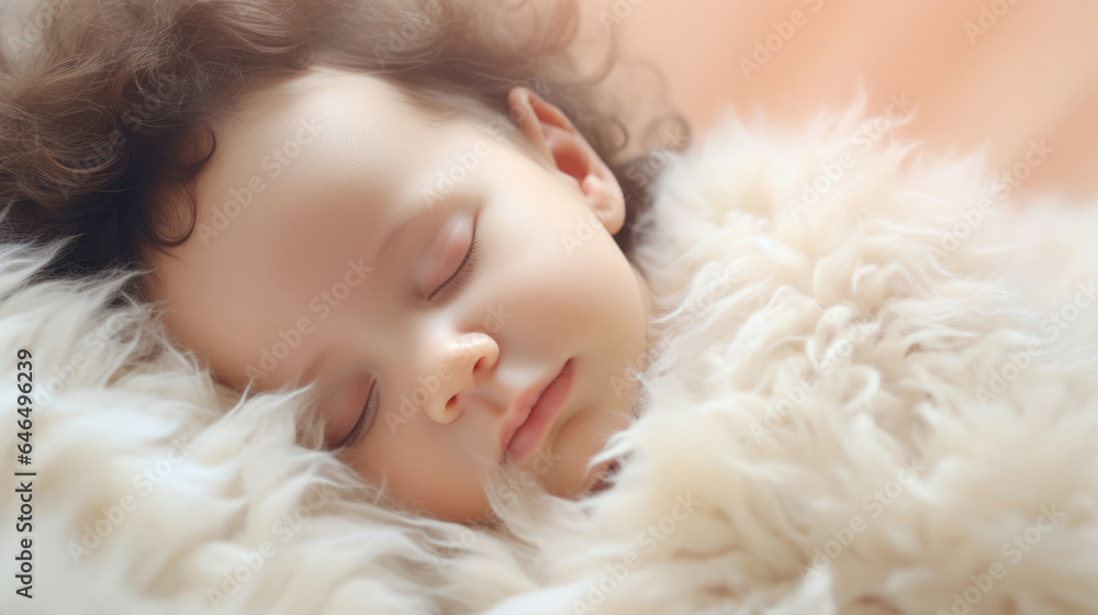 A newborn babys peaceful slumber, a pure representation of innocence A newborn babys peaceful slumber, a pure representation of innocence