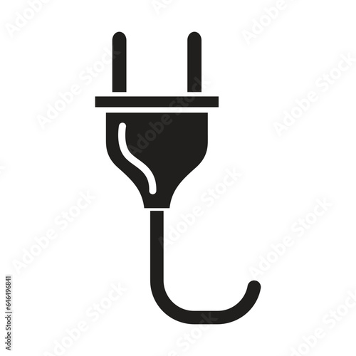 Electric plug icon vector on trendy design