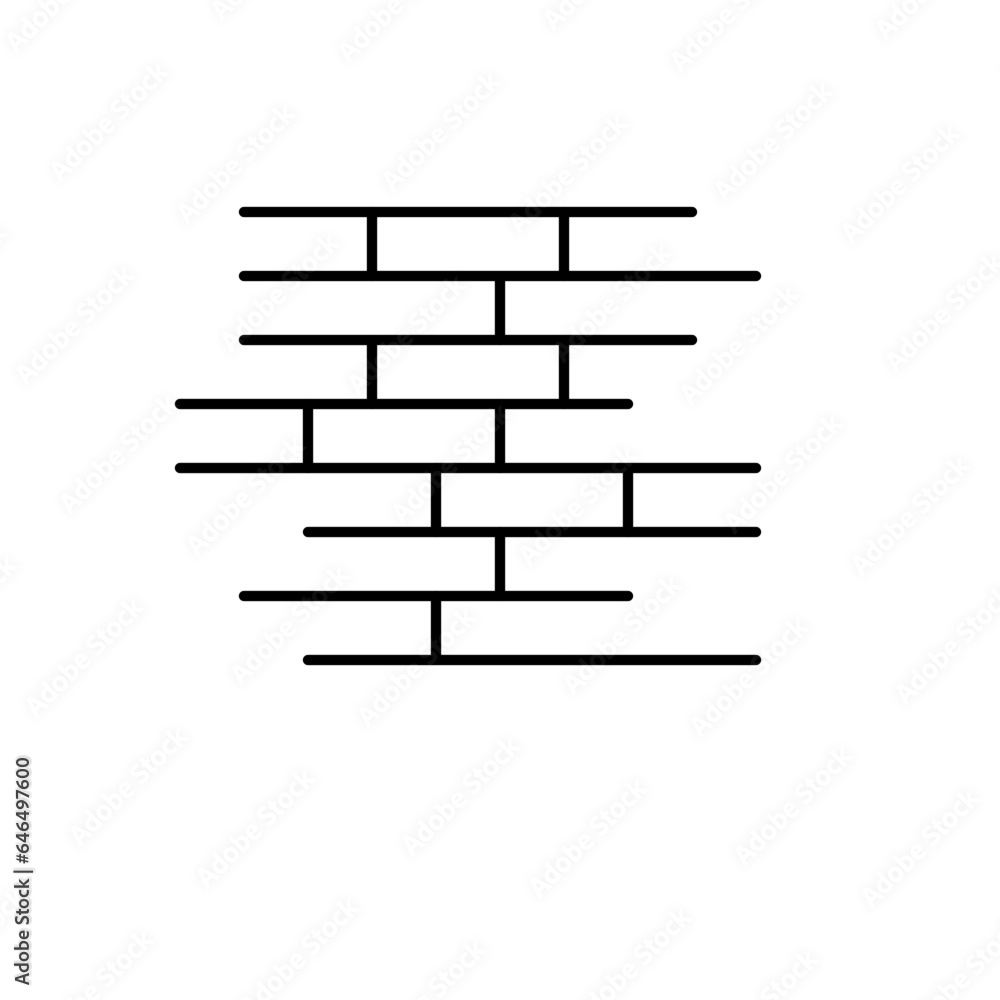 Brick Line Vector Brick Line Vector