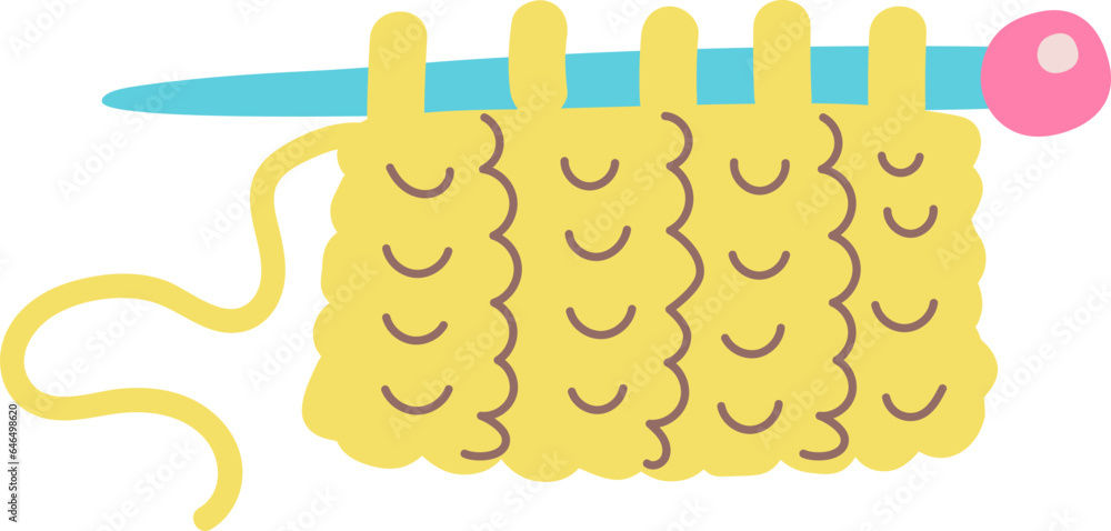 knitting hand draw icon knitting hand draw icon