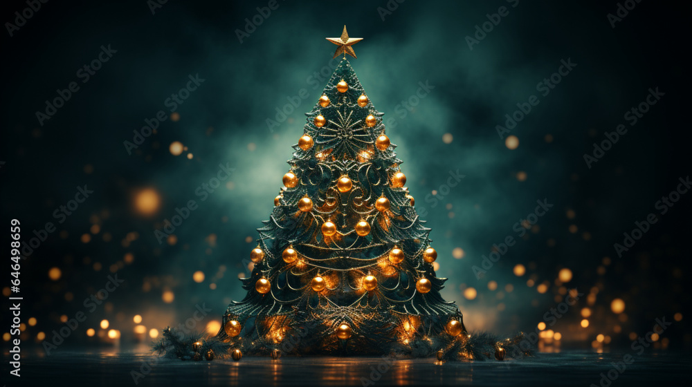 Winter scenery, Merry Christmas background, copy space, greeting card Winter scenery, Merry Christmas background, copy space, greeting card