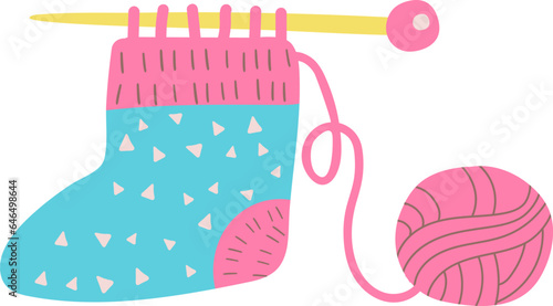 knitting hand draw icon