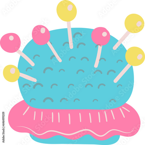 pincushion hand draw icon