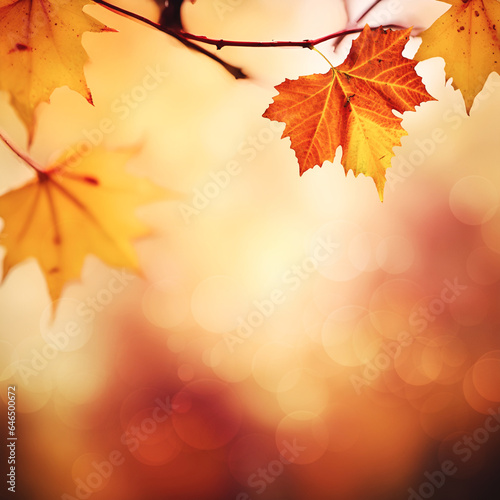 Abstract fall background with maple leaf  seasonal wallpapers