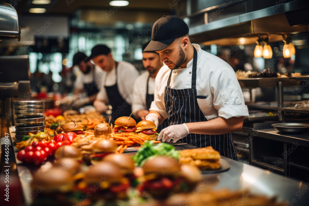 cooks prepare food in the kitchen generative ai cooks prepare food in the kitchen generative ai