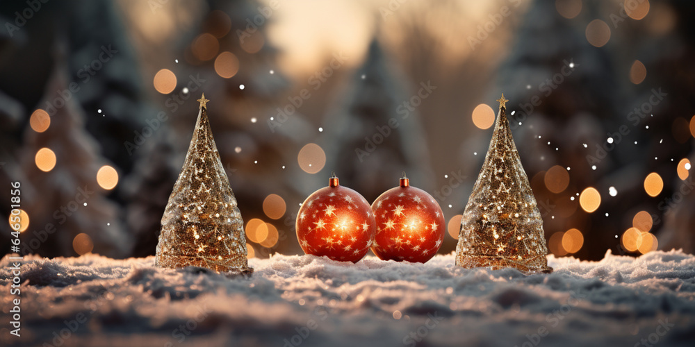 Winter scenery, Merry Christmas background, copy space, greeting card Winter scenery, Merry Christmas background, copy space, greeting card