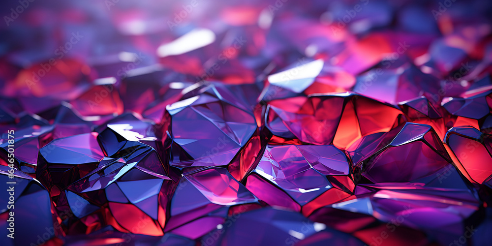 Viele wunderschöne bunte Glas Teile in 3D als Hintergundmotiv im Querformat für Banner, ai generativ Viele wunderschöne bunte Glas Teile in 3D als Hintergundmotiv im Querformat für Banner, ai generativ
