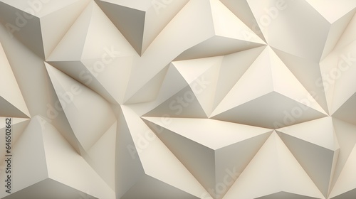 Abstract 3D Background of triangular Shapes in ivory Colors. Modern Wallpaper of geometric Patterns 