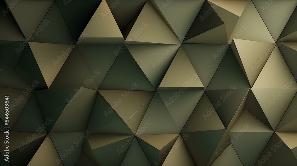 Abstract 3D Background of triangular Shapes in khaki Colors. Modern Wallpaper of geometric Patterns
Abstract 3D Background of triangular Shapes in khaki Colors. Modern Wallpaper of geometric Patterns