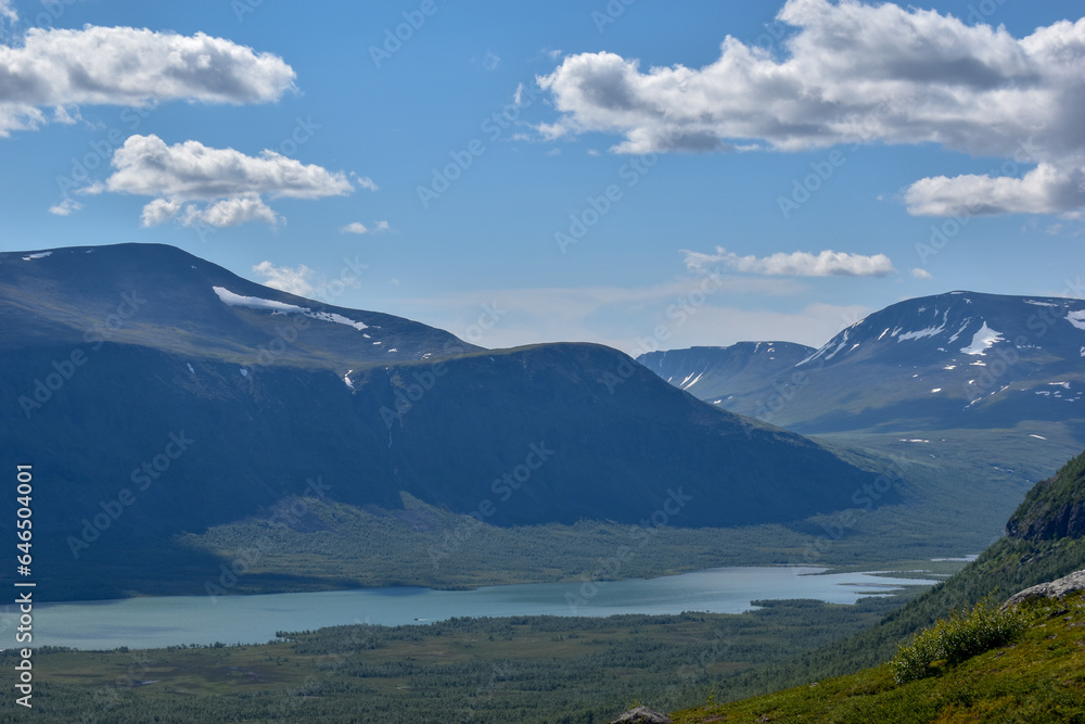 Nature and mountains on the way into the Kebnekaise valley, Nikkaluokta. Nature and mountains on the way into the Kebnekaise valley, Nikkaluokta.