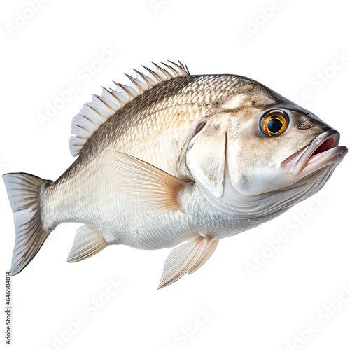 Fish, sea bream isolated on transparent background
