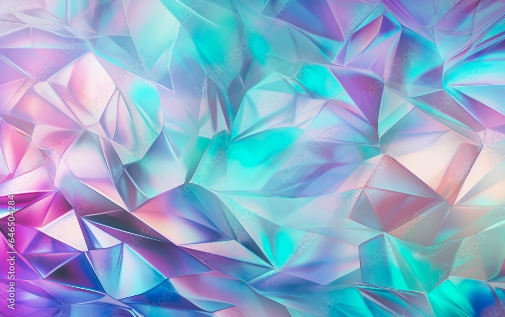 Wallpaper for seamless iridescent silver holographic. AI, Generative AI Wallpaper for seamless iridescent silver holographic. AI, Generative AI