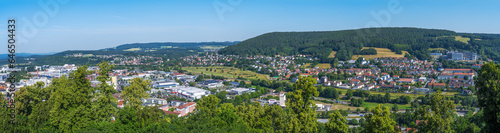 Aerial view over the city of Kulmbach © manfredxy