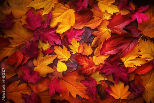 Background with colorful autumn leaves