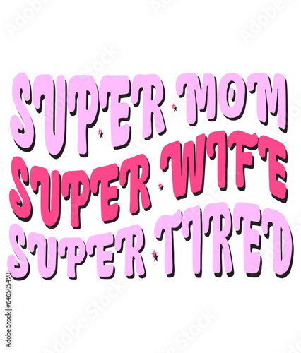 Retro Mothers day Craft Design. T-shirt Design. Illustration