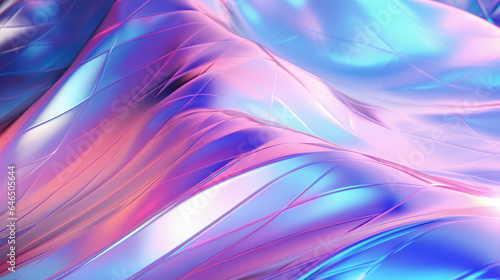 Abstract background with waves holo design