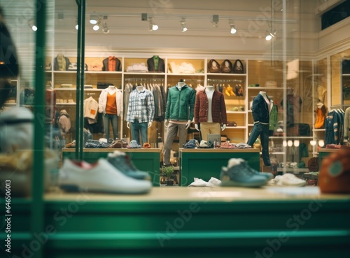 Big modern clothing shop