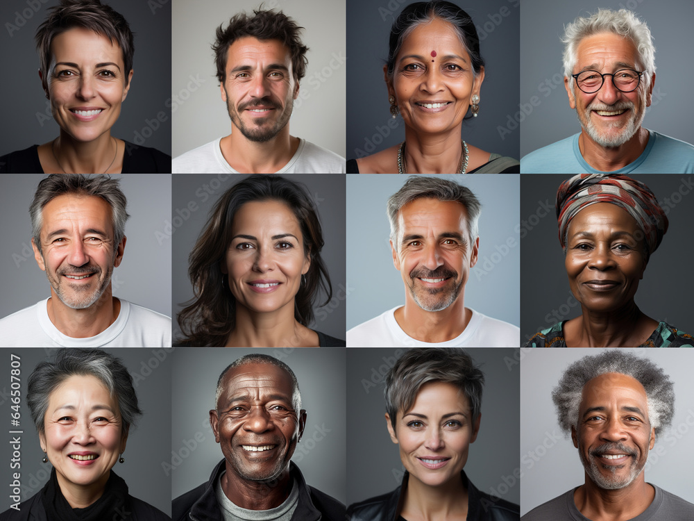 Collage of ethnically different happy people modern portraits, Success, smiling and happiness multicultural faces looking at camera, Human resource society database concept. Collage of ethnically different happy people modern portraits, Success, smiling and happiness multicultural faces looking at camera, Human resource society database concept.