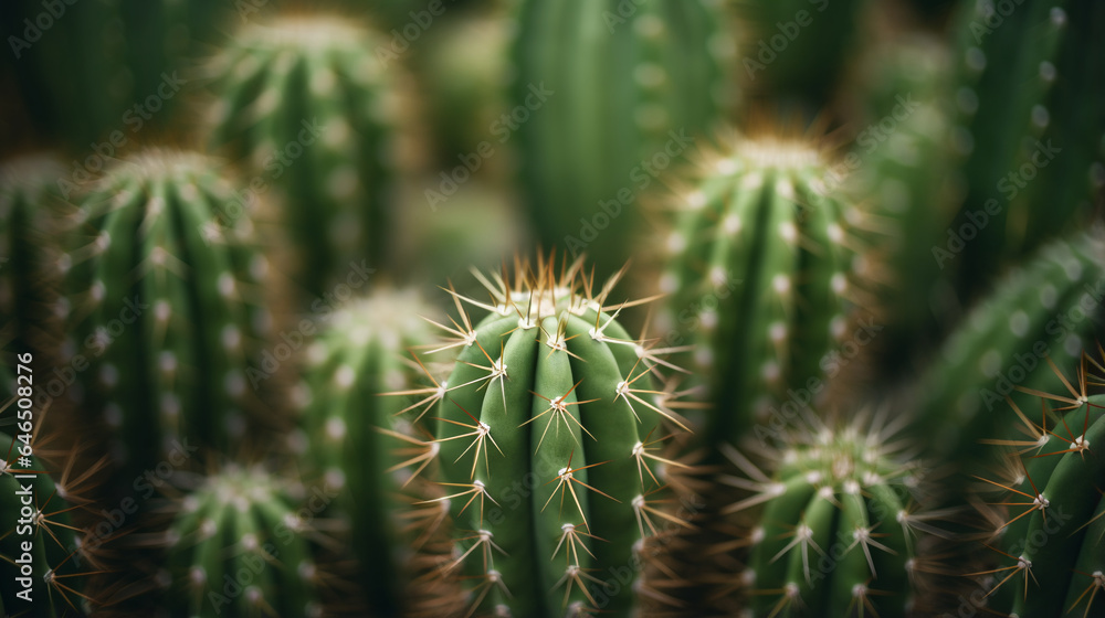 Cactus close up. Generative Ai Cactus close up. Generative Ai