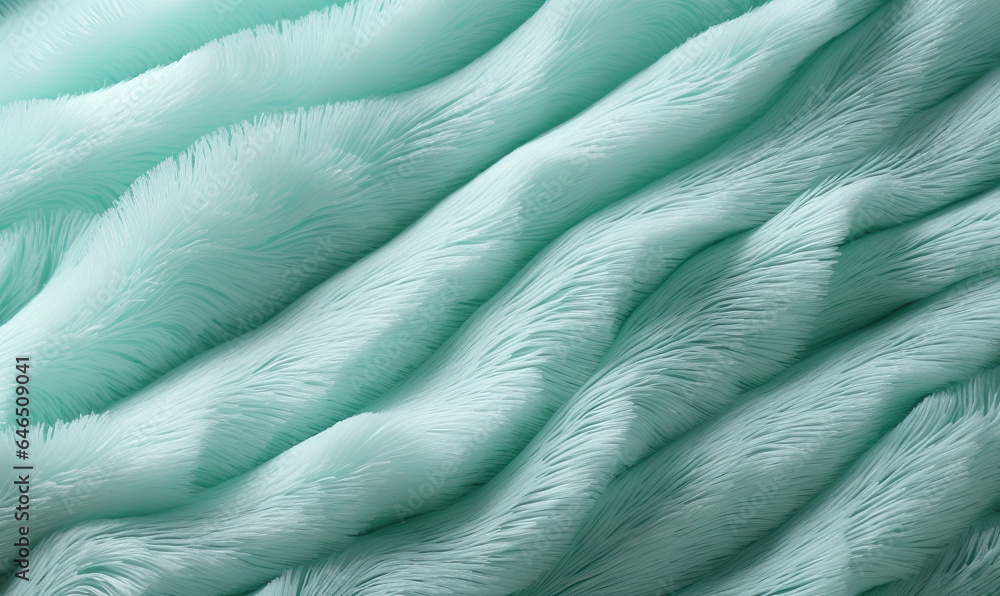 Texture background, plush fur in mint color. Texture background, plush fur in mint color.
