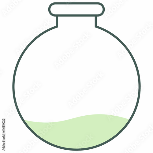  Flask for chemical preparations for decoration and design. 