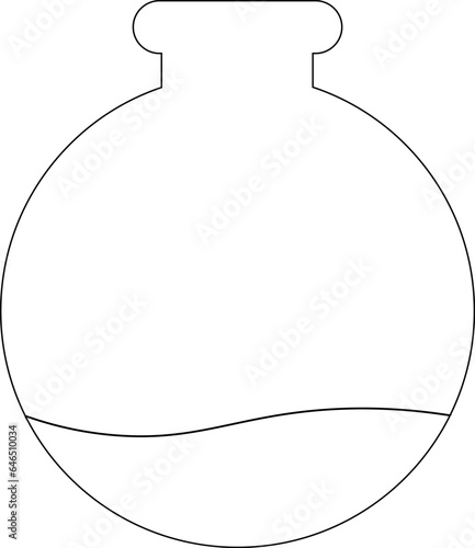 Flask for chemical preparations for decoration and design.