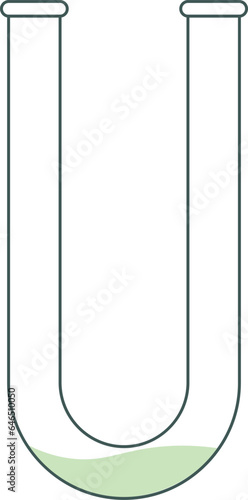 Flask for chemical preparations for decoration and design.