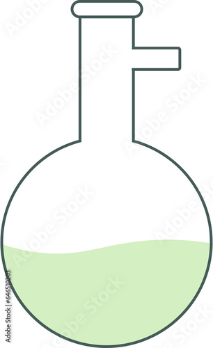 Flask for chemical preparations for decoration and design.